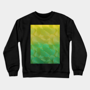 Turquoise gold plates modern art deco Crewneck Sweatshirt